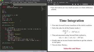 PHYSICS PROGRAMMERS Diffusion equation solution using python in spectral method [upl. by Seebeck784]