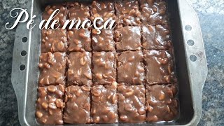 RECEITA FÁCIL PÉ DE MOÇA com chocolate [upl. by Kimitri495]