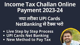 Income Tax Challan Online Payment 202324  Self Assesement Tax Payment Online  Income Tax Late Fee [upl. by Essam688]