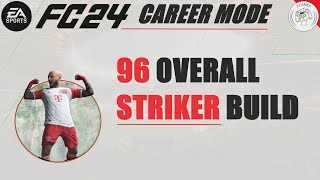 BEST 96 Overall Striker ST Build for EA Sports FC 24 Career Mode  Maximum Potential [upl. by Canada]