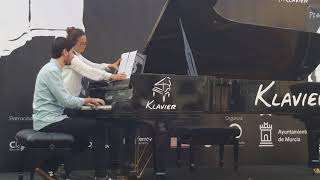 Giorni dispari  Tu sei  Ludovico Einaudi cover Nacho Lozano  Pianos en la calle Murcia 2018 [upl. by Enelrad]