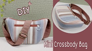 DIY Cara Membuat TasMini Crossbody Bag Tutorial amp Pattern [upl. by Haizek]