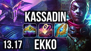 KASSADIN vs EKKO MID  Rank 6 Kassadin 400 games Godlike 1333  NA Challenger  1317 [upl. by Marcela769]