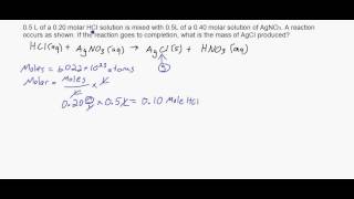 Example of an advanced stoichiometry problem [upl. by Orv]