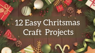 12 Budget friendly Christmas craft ideas  Kids school project Craft ideas [upl. by Nnyl794]