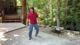 Legendary Zeb Ross of J Creek Cloggers dancing at Carolina Creekside Cabin  Carlos Santana  Smooth [upl. by Tori]