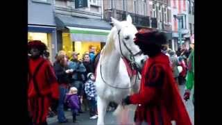 Sinterklaas parade   De Sint met zijn 99 Zwarte pieten en Zijn Paard [upl. by Odnumde60]