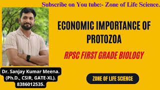 Economic importance of Protozoa For RPSC First Grade Biology Exam by Dr Sanjay Meena [upl. by Isoj635]