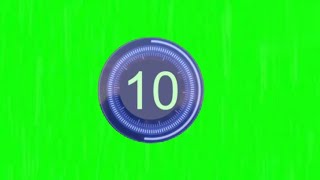 10 seconds countdown green screen animation green screen countdown [upl. by Any]