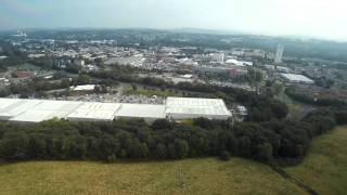 hexacopter filming Cwmbran Town centre and more [upl. by Chemarin]