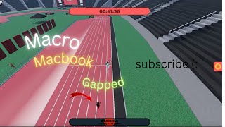 How to MACRO on MacBook Roblox Track and field infinite [upl. by Yren922]