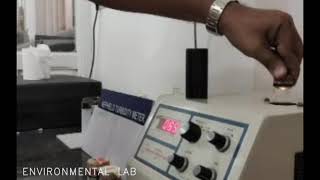 TURBIDITY TEST USING NEPHELOMETER  ENVIRONMENTAL ENGINEERING LAB  B Tech  civil water 4QMB Tech [upl. by Fillbert]