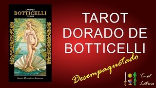 Tarot Dorado de Botticelli Desempaquetado  Golden Botticelli Tarot Unboxing [upl. by Naud]