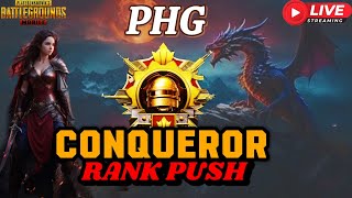 CONQUEROR RANK PUSH 😎😄🥳streamwithglippubgbgmigirlgamer [upl. by Enigroeg]