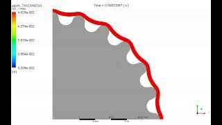 ANSYS Polyflow  Rubber Curing Vulcanization [upl. by Ahsimed]