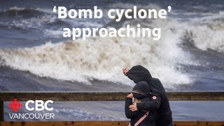 Parts of BCs coast brace for hurricane force winds as bomb cyclone approaches [upl. by Atilemrac]