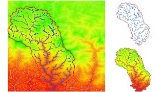 Watershed Delineation in ArcGIS  How to create Drainage Map [upl. by Aholah714]