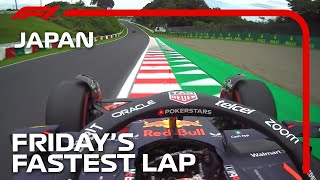 Fridays Fastest Lap With Max Verstappen  2023 Japanese Grand Prix [upl. by Roti602]