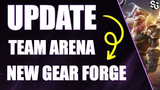 UPDATE Team Arena  Forge gear  new POWERFUL sets  Awaken Chaos Era [upl. by Beverlee]