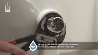 bathstore How to install a basin and basin waste [upl. by Emyle]