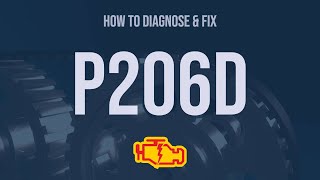 How to Diagnose and Fix P206D Engine Code  OBD II Trouble Code Explain [upl. by Atsyrt]