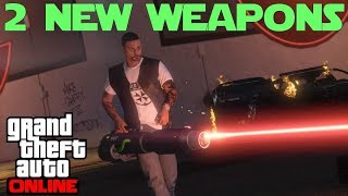 2 New weapons  Widowmaker and Unholy Hellbringer  Showcase in GTA 5 Online [upl. by Kere]