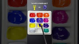 Sprunki vs Inside out Part 2 Guess the mixed color satisfying colormixing sharkzhan [upl. by Florie940]