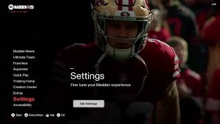 MADDEN 25 How to Turn OnOff HDR High Dynamic Range [upl. by Soirtemed]