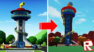 ENTRAMOS DENTRO DE LA TORRE DE PAW PATROL EN ROBLOX 😱 [upl. by Tempest]