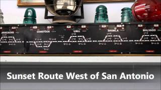 Southern Pacific Sunset Route CTC Panels [upl. by Akimot]