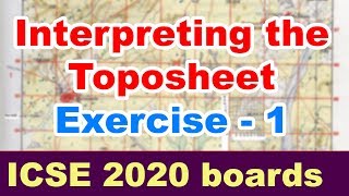 INTERPRETATION OF TOPOGRAPHICAL MAPS  Important Questions  ICSE Geography 2020 board exams [upl. by Waldon888]