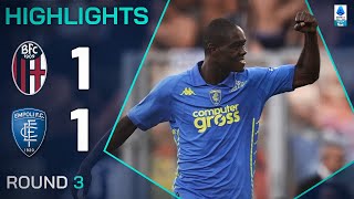 BOLOGNAEMPOLI 11  HIGHLIGHTS  Thrilling game opens with two goals in 3 minutes  Serie A 202425 [upl. by Nwahsud]