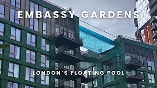 Embassy Gardens Sky Pool London’s Floating Swimming Pool [upl. by Hnaht]