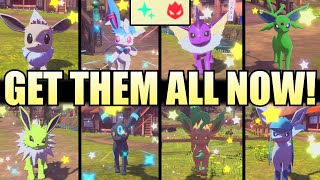 Get ALL Shiny Alpha Eevee evolutions with YOUR OT in Pokemon Legends Arceus [upl. by Ehrsam]