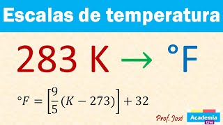 Convertir de Kelvin a Fahrenheit [upl. by Qifahs]