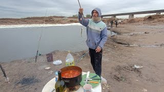 Pesca y Cocina A Orillas Del Río Pejerrey frito [upl. by Dalt438]