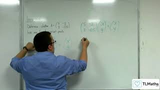 ALevel Further Maths C403 Invariance Example of Finding a Line of Invariant Points [upl. by Wickner]