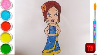 Indumati Drawing From Chhota BheemEasy Cartoon Drawing [upl. by Maise636]