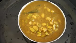 HITIKIDA AVAREKALU SAMBAR RECIPELIMA BEANS CURRY HITIKIDA AVAREKALU SAARU RECIPE IN KANNADA [upl. by Anaira]