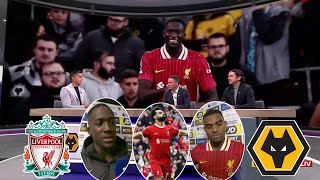 Wolves vs Liverpool 12 Salah amp Ibrahima Konate on fire Goal 🔥  Konate amp Gravenberch Interview [upl. by Nahpos]