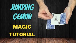 Jumping Gemini  Sleight Of Hand Magic Card Trick Tutorial [upl. by Pearce]