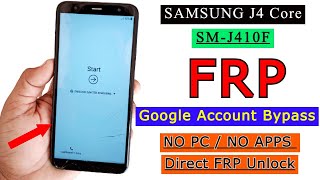 Samsung Galaxy J4 Core Frp Bypass SMJ410F Google Account Remove Without PC 2023 New Update [upl. by Leafar]