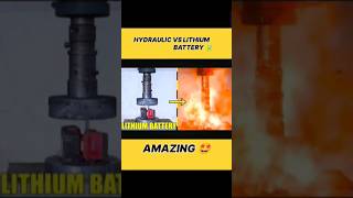 HYDRAULIC VS LITHIUM BATTERY🔋LIKE AND SUBSCRIBEytshortslike subscribeexplosion Techindians [upl. by Auqenat]