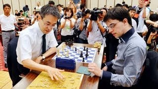 将棋の羽生善治、チェスの仏王者と神戸で対局 [upl. by Auroora558]