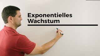 Exponentielles Wachstum Exponentialfunktionen zB alle 4 Tage  Mathe by Daniel Jung [upl. by Coffeng]