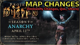 Project Diablo II Season 9  Quick Map Change Review immunities QoL Ubers [upl. by Tad]