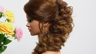 Prom hairstyle for long hair Tutorial [upl. by Nolyarg]