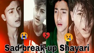 Shuaib Khan ki new tiktok 2021 ki breakup Shayari  broken heart 💔touching  Dard bhari shayari 😭😢💔 [upl. by Asilam]