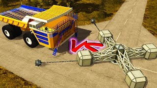 BeamNG Drive  BELAZ VS THE GIANT SPINNER OF DEATH [upl. by Aztiray]