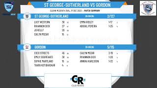 NSW Premier Cricket  Kingsgrove Sports T20 Cup  Round 11  St GeorgeSutherland v Gordon [upl. by Danuloff]